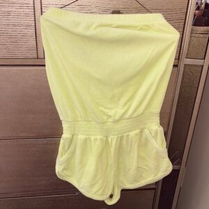 Neon Strapless Romper